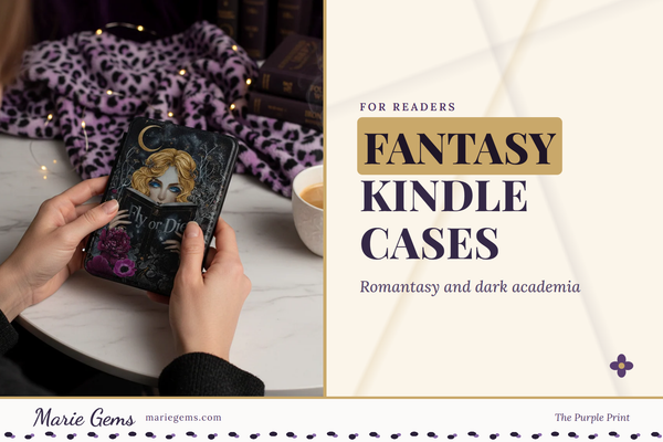 Gothic 7-Inch Kindle Paperwhite Case from Marie Gems, featured image for Fantasy Kindle Cases