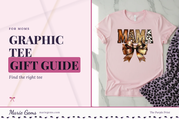 Western Mama Bow Unisex Graphic T-Shirt from Marie Gems, featured image for Graphic Tee Gift Guide