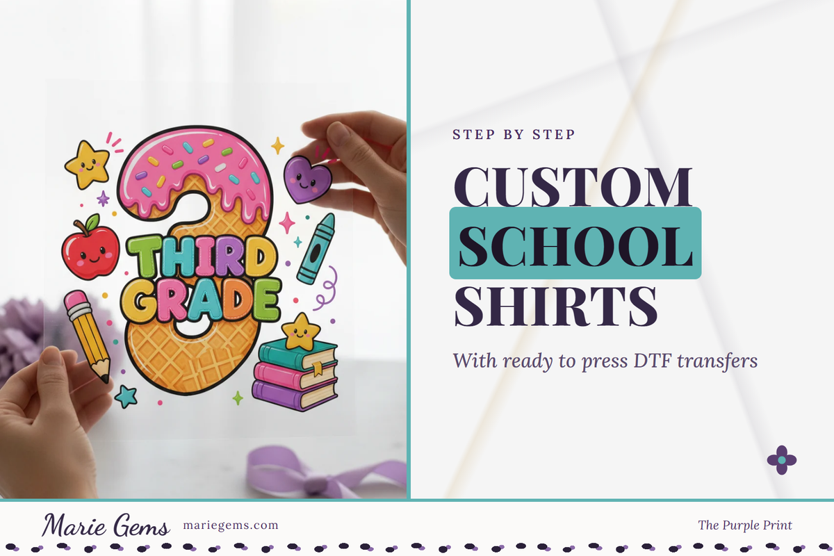3rd Grade Ready-to-Press DTF Transfer from Marie Gems, featured image for Custom School Shirts