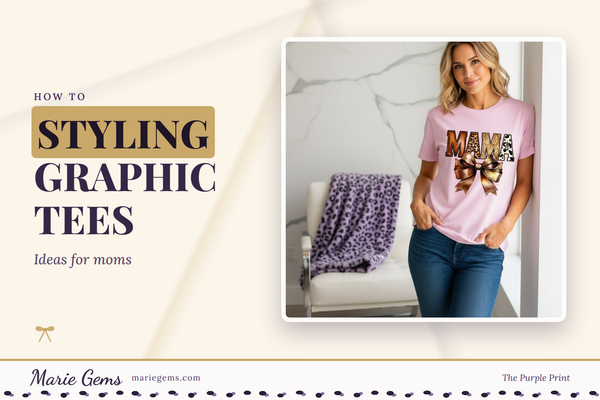 Western Mama Bow Unisex Graphic T-Shirt from Marie Gems, featured image for Styling Graphic Tees
