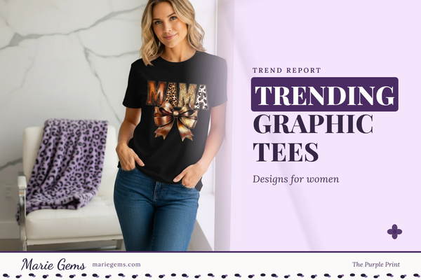 Western Mama Bow Unisex Graphic T-Shirt from Marie Gems, featured image for Trending Graphic Tees