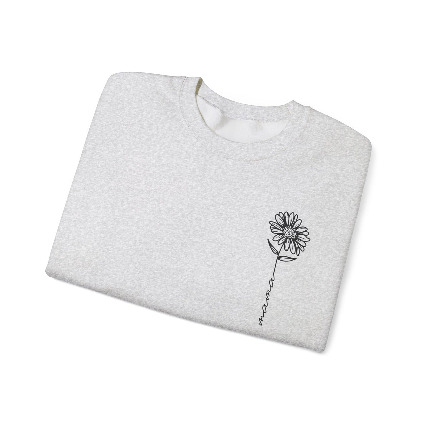 Minimalist Sunflower "Mama" Sweatshirt - Sweet and Simple Mother's Day Gift