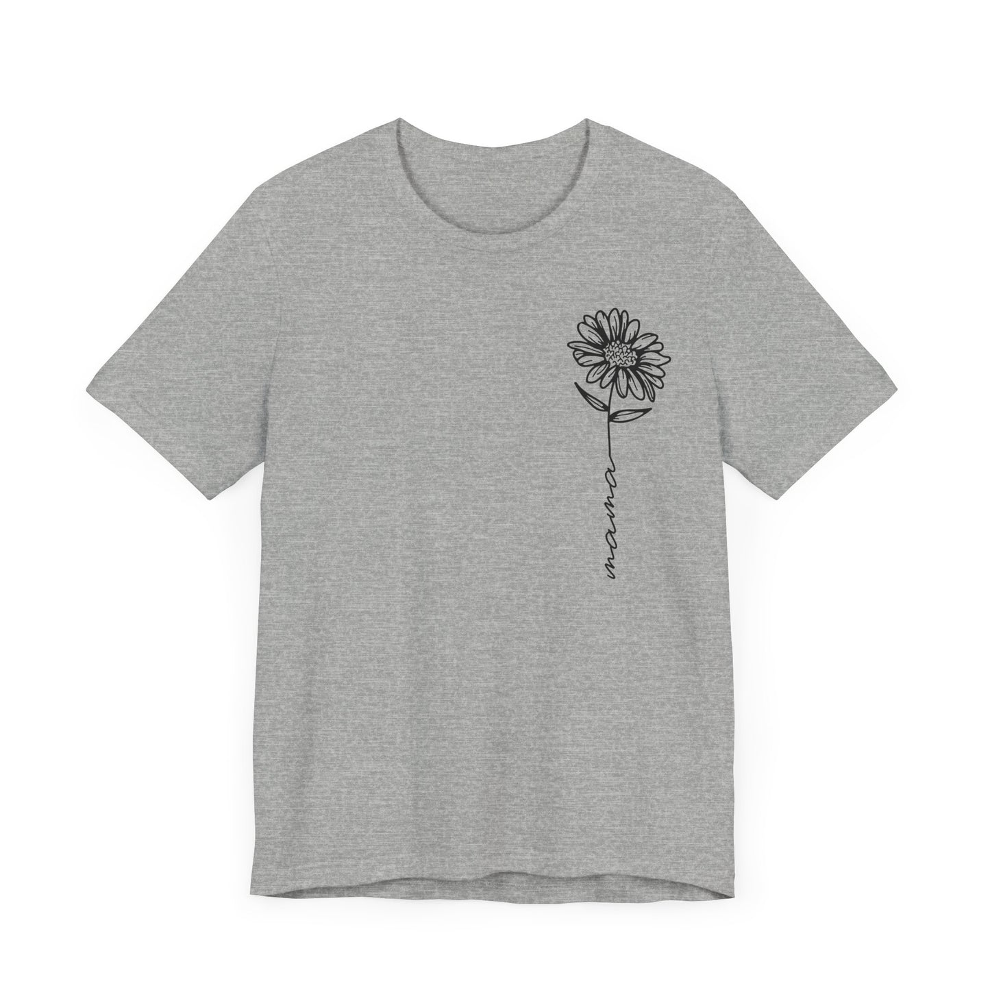 Minimalist Sunflower "Mama" T-Shirt - Sweet and Simple Mother's Day Gift