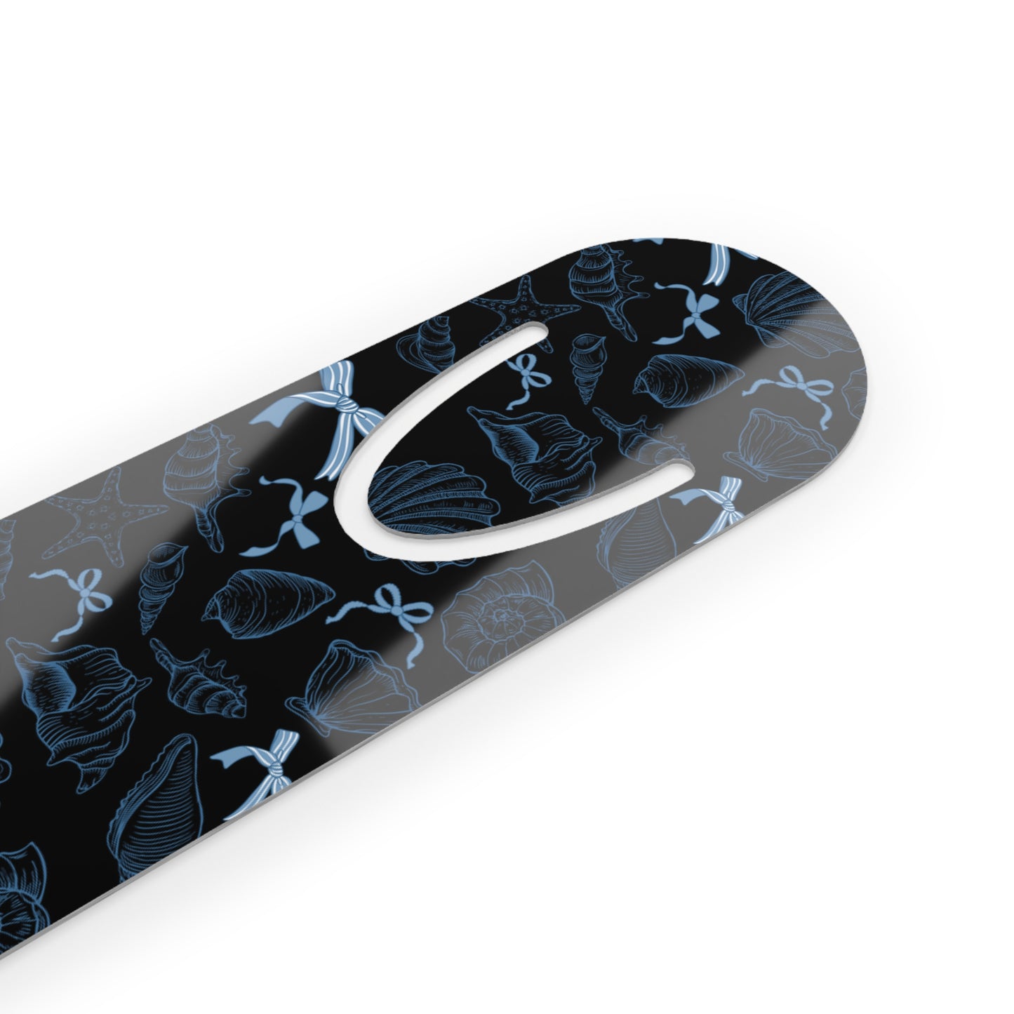 Elegant Seashell Ribbon Bookmark: Unique Book Lover Gift for Readers & Literary Enthusiasts