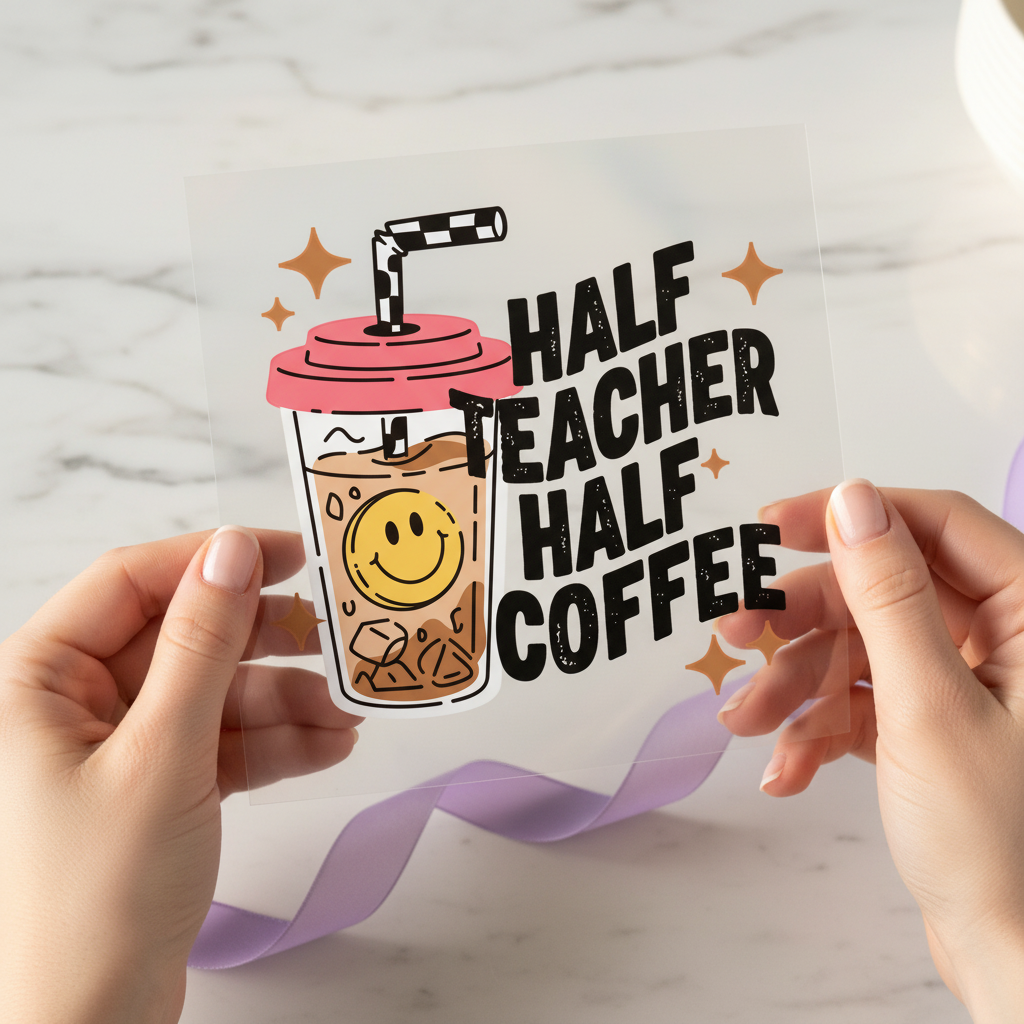 Teacher Fuel 12x12 ready-to-press DTF heat transfer