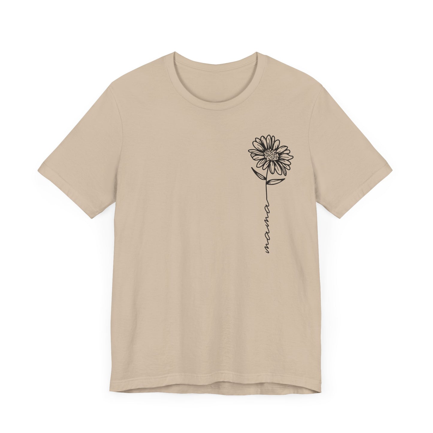 Minimalist Sunflower "Mama" T-Shirt - Sweet and Simple Mother's Day Gift