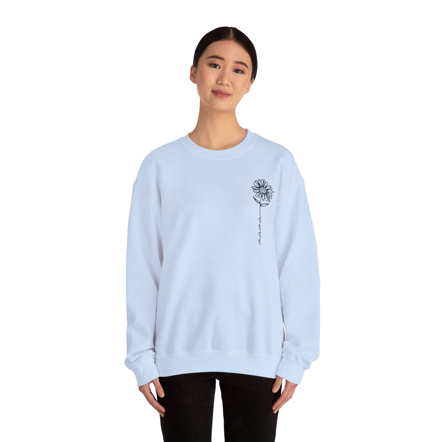 Minimalist Sunflower "Mama" Sweatshirt - Sweet and Simple Mother's Day Gift