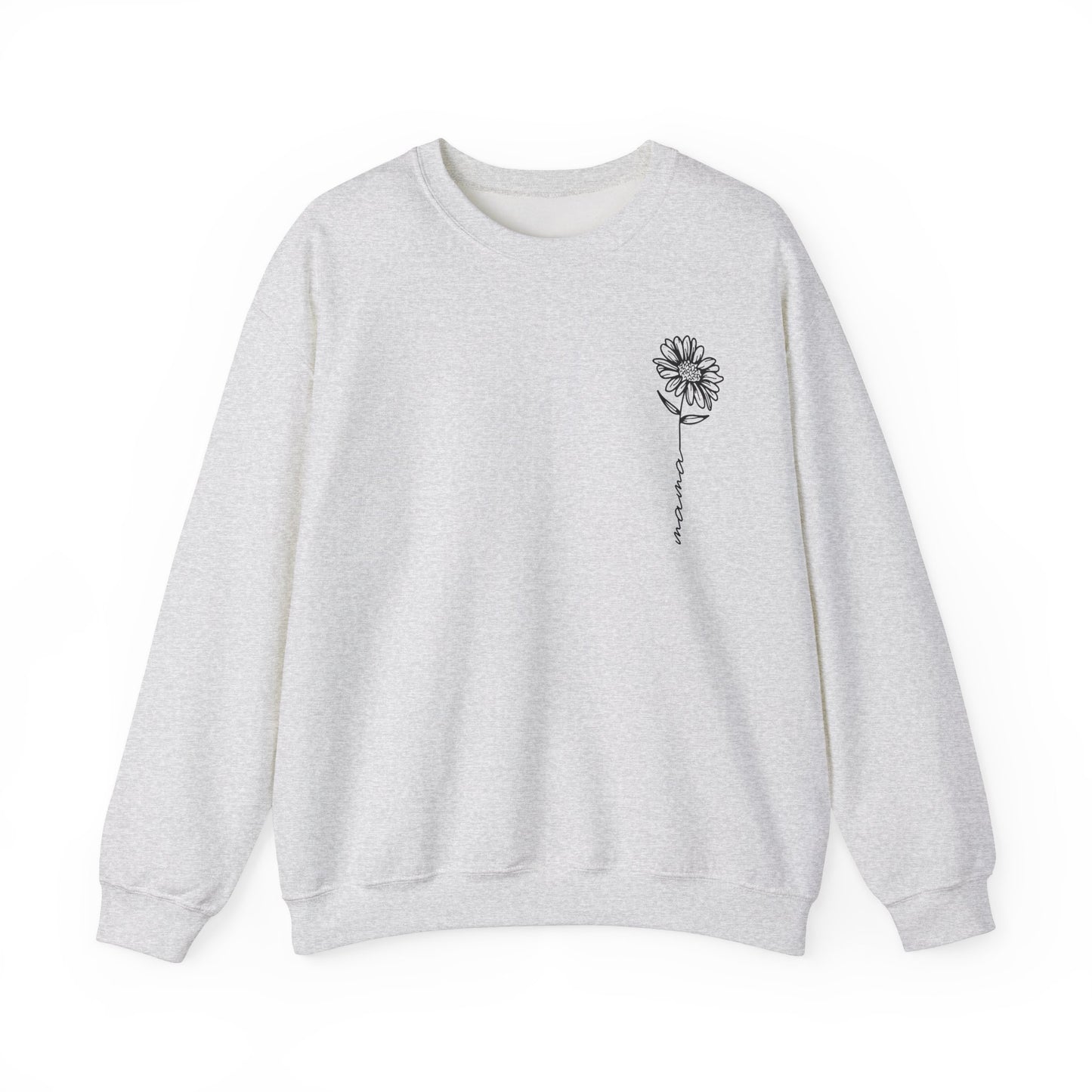 Minimalist Sunflower "Mama" Sweatshirt - Sweet and Simple Mother's Day Gift