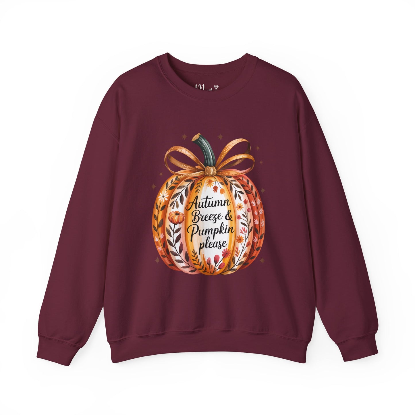 Autumn Breeze & Pumpkin Please Sweatshirt, Vintage Style Fall Sweater, Pumpkin Season Jumper, Pumpkin Spice Sweatshirt, Fall Harvest Festival Jumper