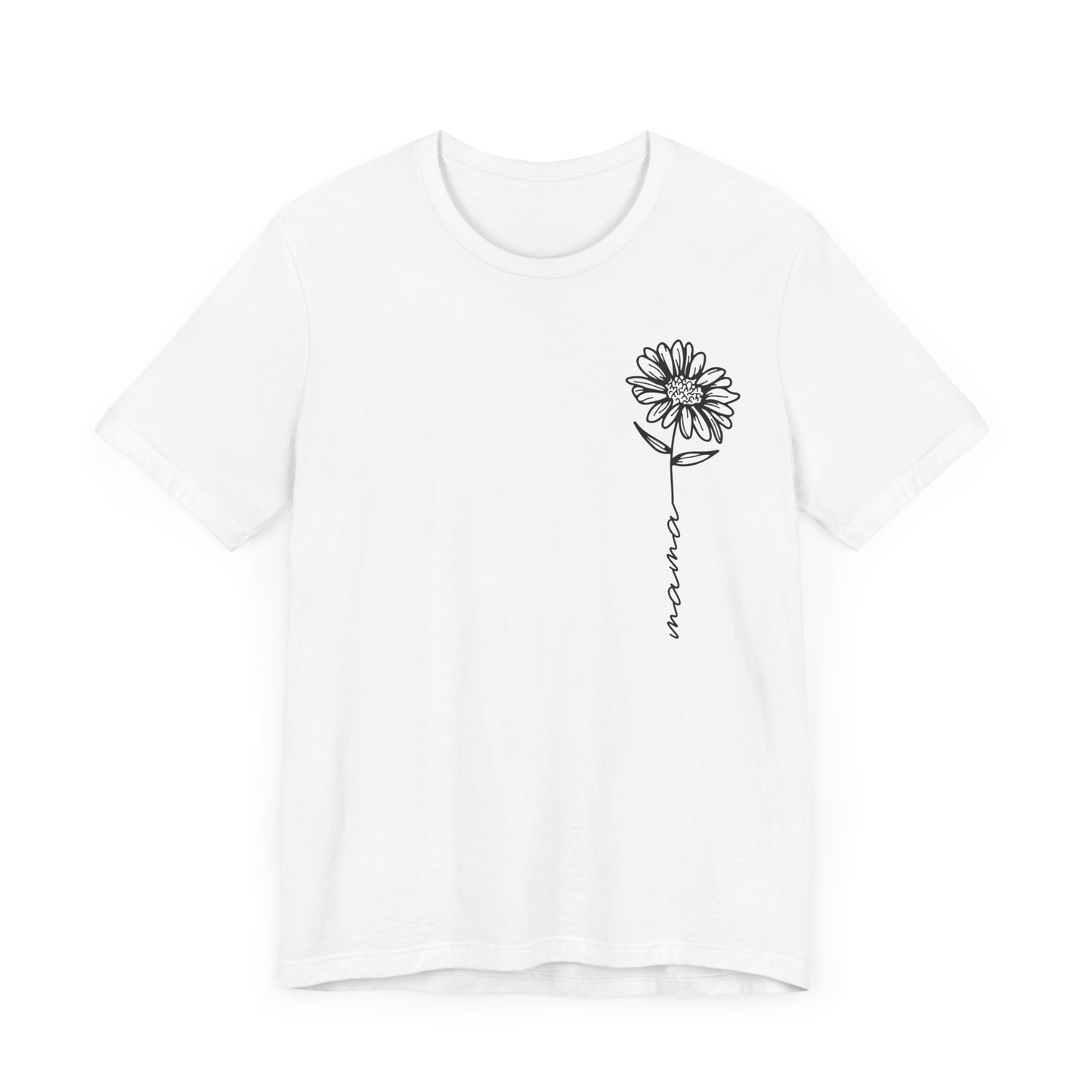 Minimalist Sunflower "Mama" T-Shirt - Sweet and Simple Mother's Day Gift