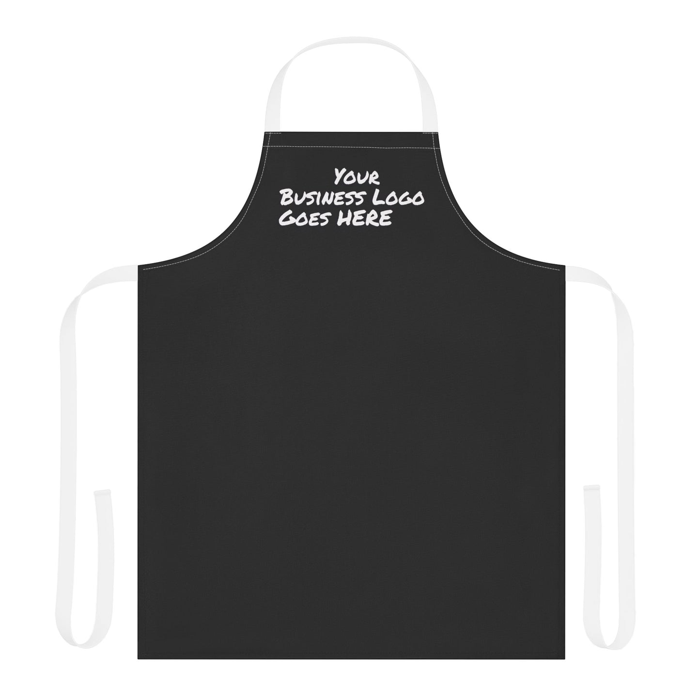 Customizable Black Apron for Chefs, Home Cooking, Barbecues, Gifts, Business Branding, Kitchen Accessories, Unique Design