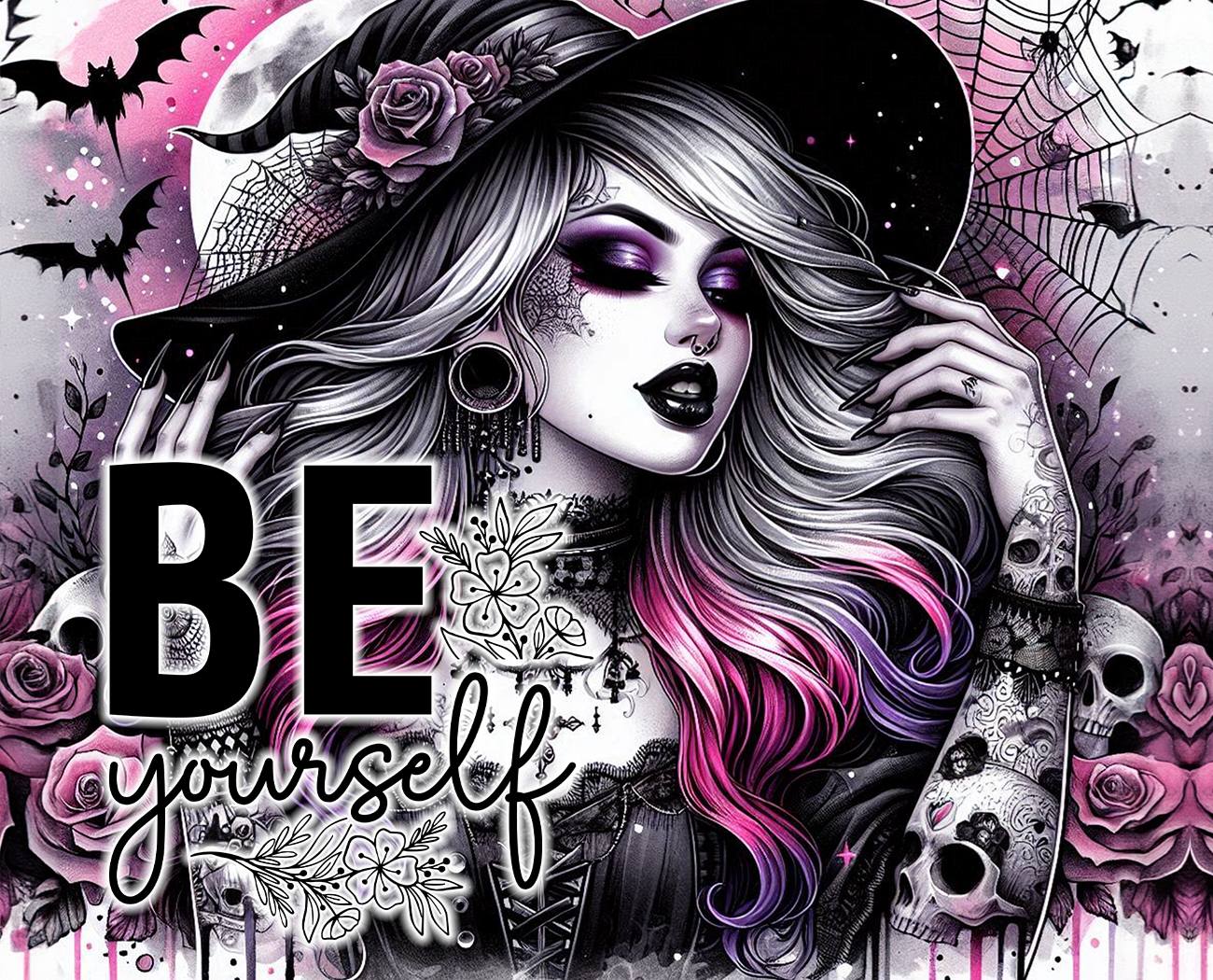 Empowering 20 oz Tumblers: Unique Tattooed Women & Positive Affirmations | Durable Insulated Drinkware