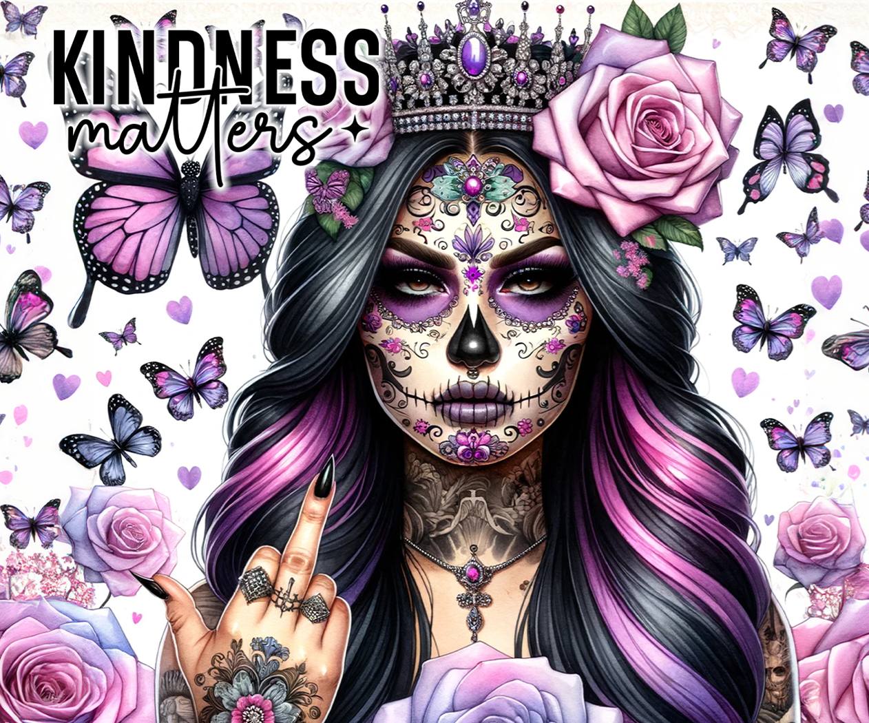Empowering 20 oz Tumblers: Unique Tattooed Women & Positive Affirmations | Durable Insulated Drinkware