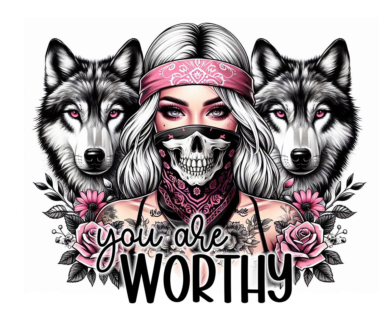Empowering 20 oz Tumblers: Unique Tattooed Women & Positive Affirmations | Durable Insulated Drinkware