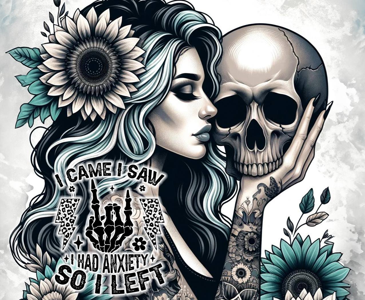 Empowering 20 oz Tumblers: Unique Tattooed Women & Positive Affirmations | Durable Insulated Drinkware
