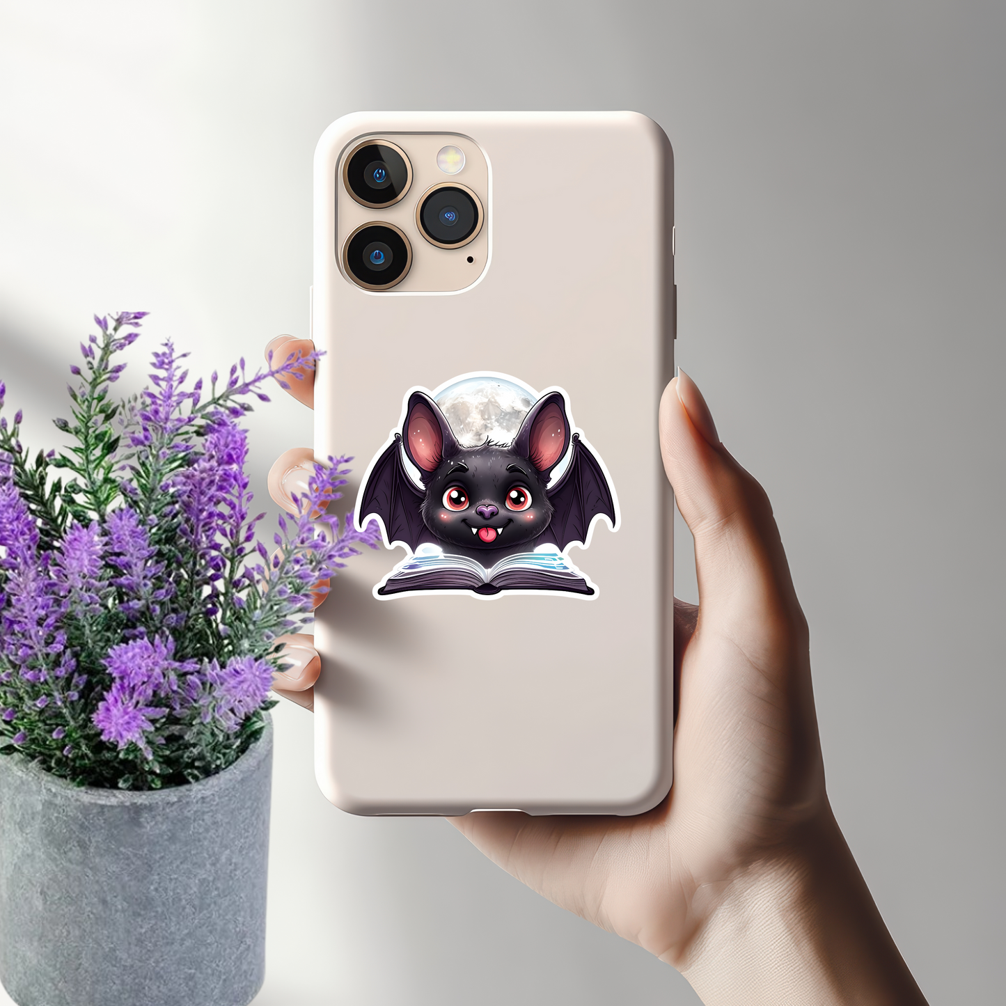 Adorable Bat Sticker - Unique Bookish Halloween Decor | Perfect for Laptops, Water Bottles & More