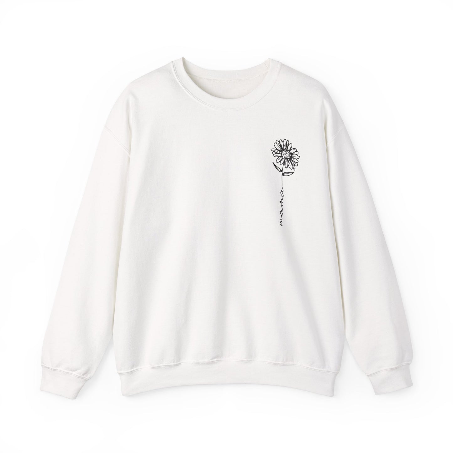 Minimalist Sunflower "Mama" Sweatshirt - Sweet and Simple Mother's Day Gift