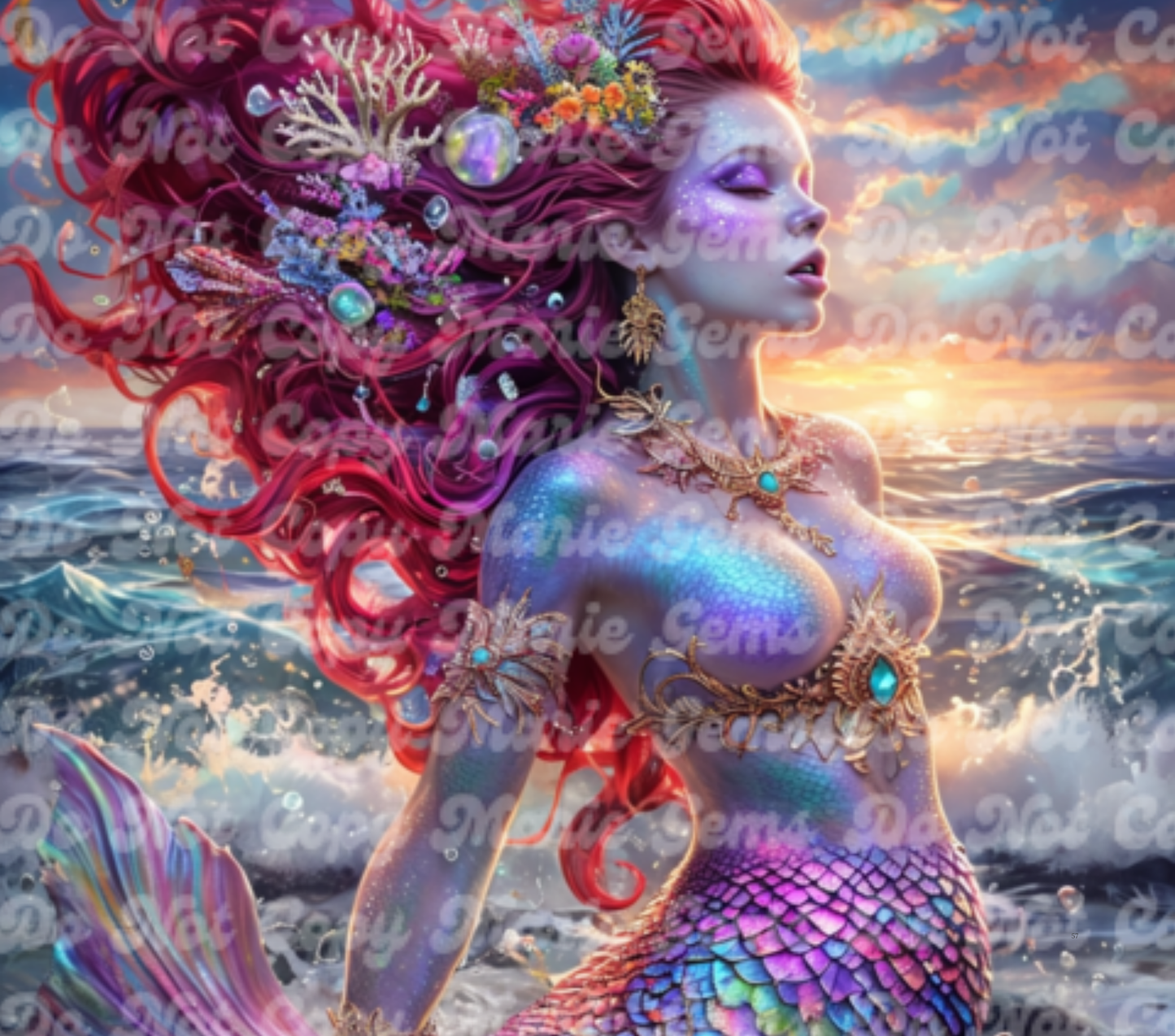 Vibrant Fantasy Mermaid Art Tumblers | Unique Ocean & Sunset Designs | Insulated Drinkware for Magic Lovers