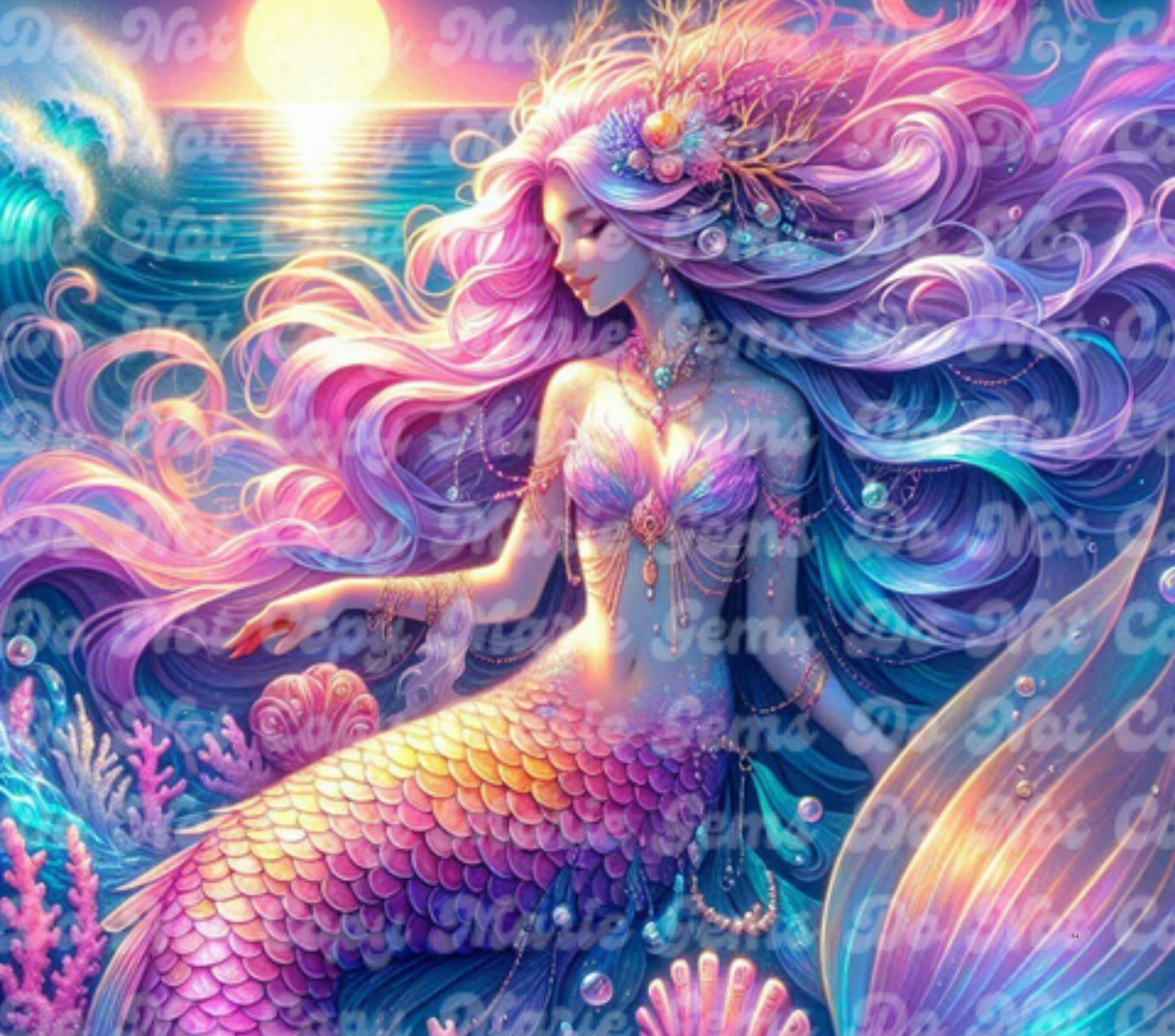Radiant Rainbow Mermaid Tumblers | Pastel Ocean Art Drinkware | Fantasy Aesthetic Gift