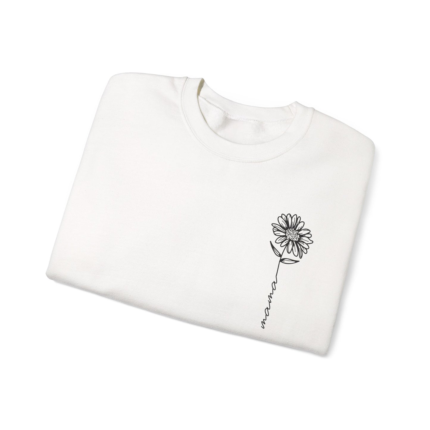 Minimalist Sunflower "Mama" Sweatshirt - Sweet and Simple Mother's Day Gift