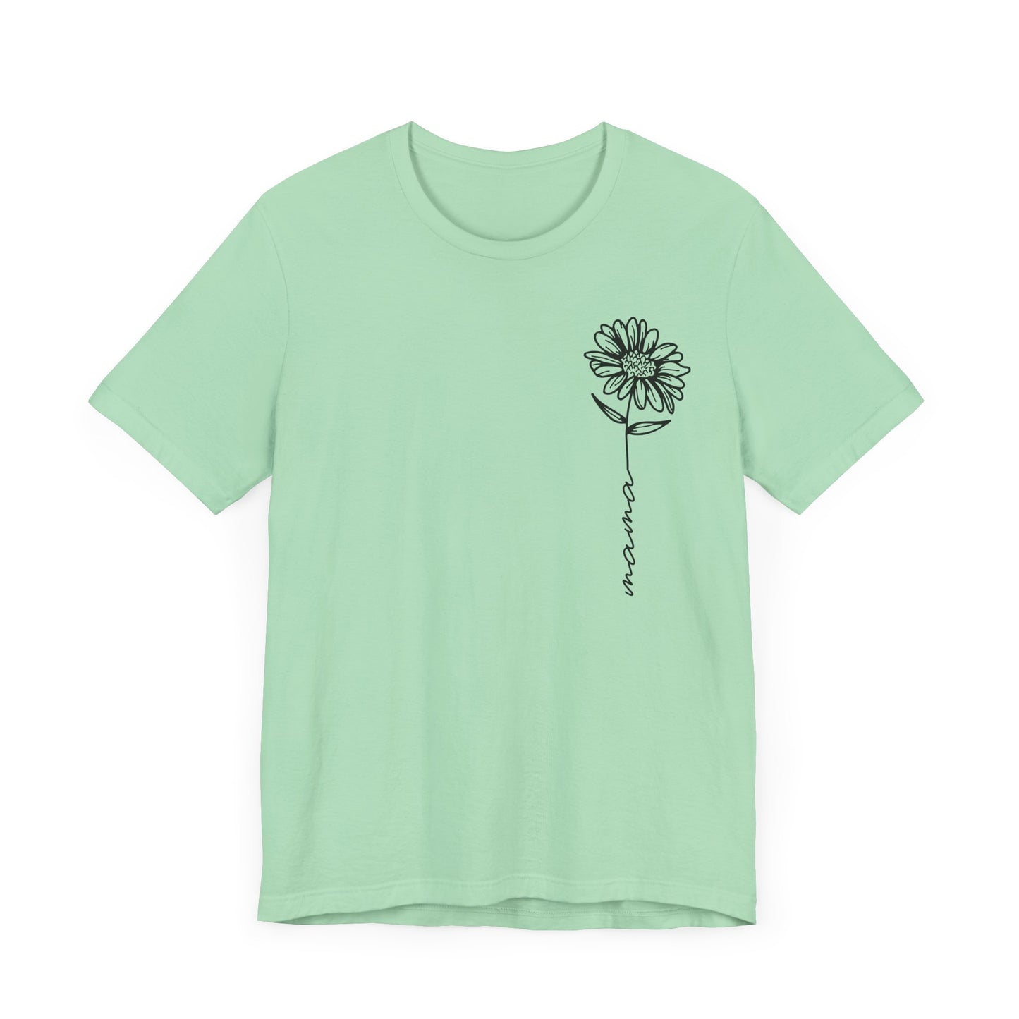 Minimalist Sunflower "Mama" T-Shirt - Sweet and Simple Mother's Day Gift
