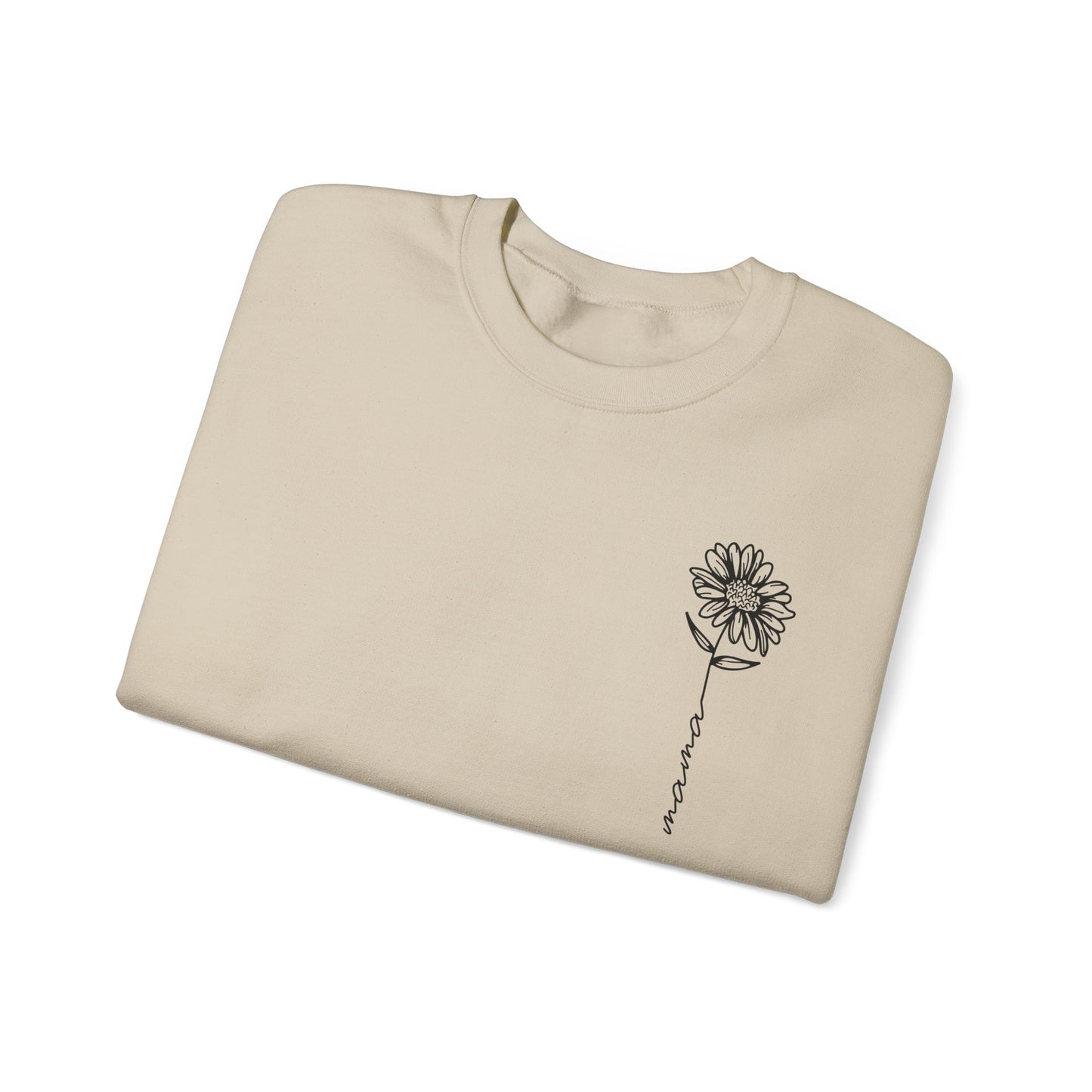 Minimalist Sunflower "Mama" Sweatshirt - Sweet and Simple Mother's Day Gift