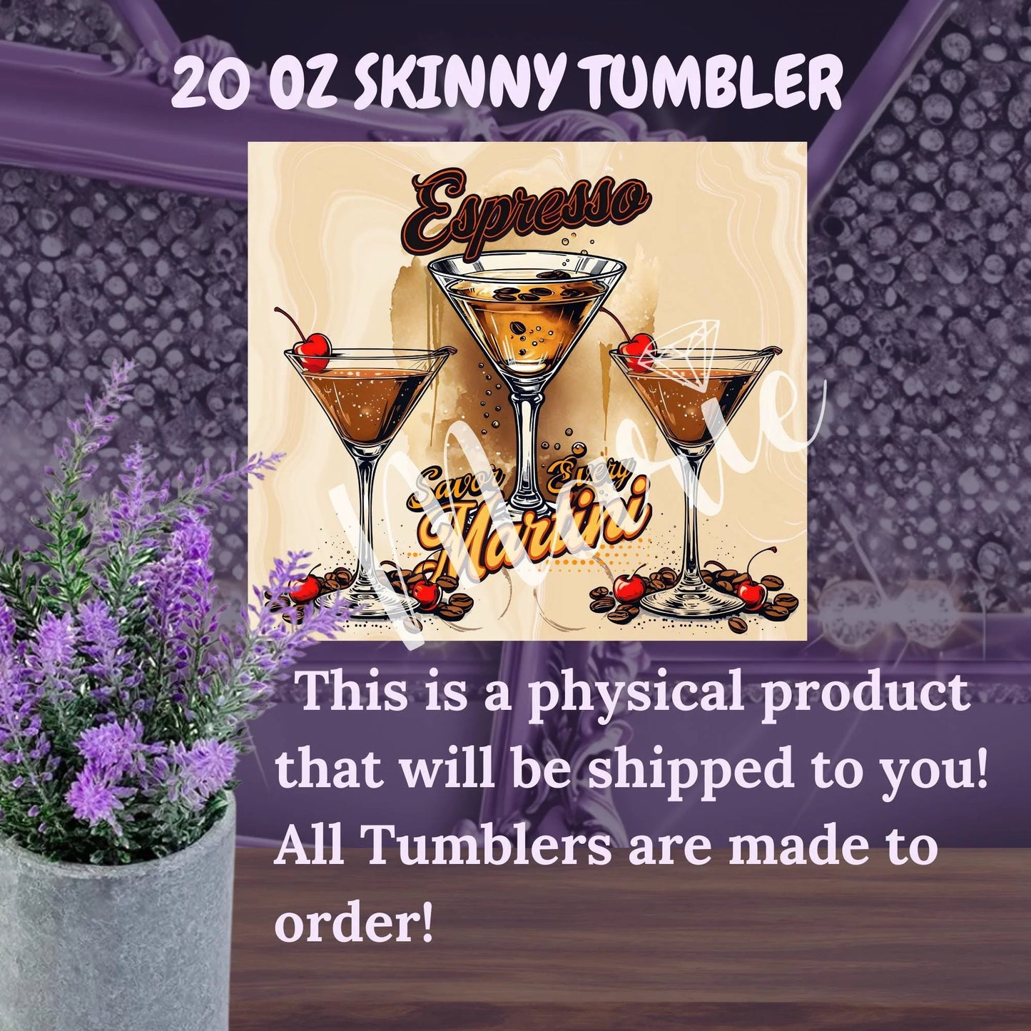 Indulge in Style: 20 oz Espresso Martini Tumbler - Sip & Savor in Chic Design