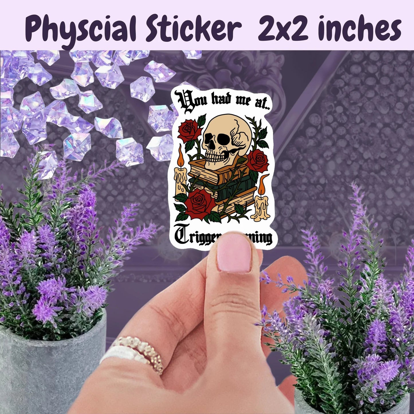 Spicy Romance Book Sticker: Trigger Warning, Smut Reader