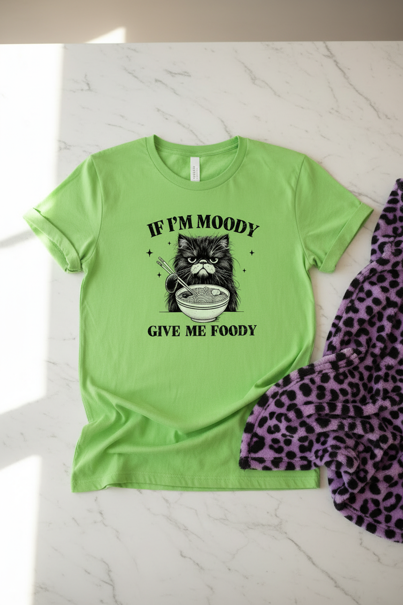 Cat Ramen Shirt shown in a alternate product view
