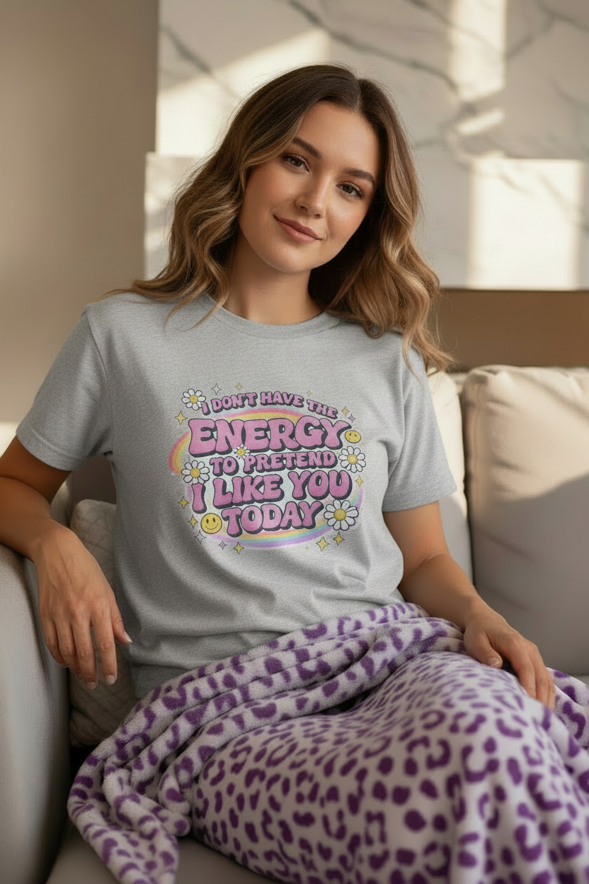 Funny Introvert Shirt shown in a styled product mockup