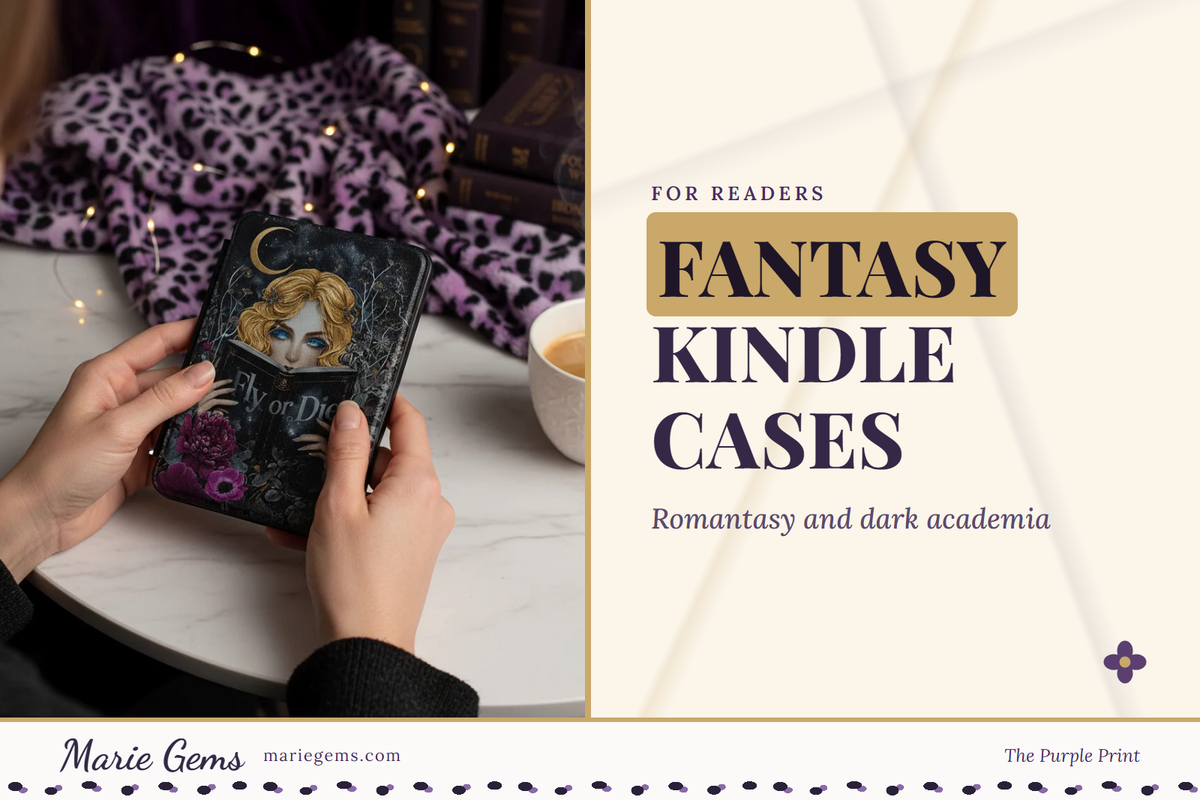 Gothic 7-Inch Kindle Paperwhite Case from Marie Gems, featured image for Fantasy Kindle Cases