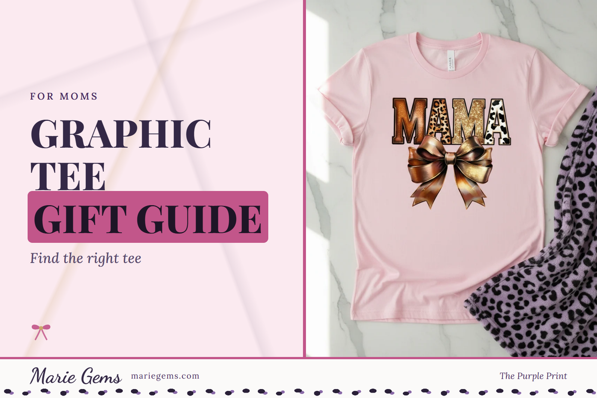 Western Mama Bow Unisex Graphic T-Shirt from Marie Gems, featured image for Graphic Tee Gift Guide