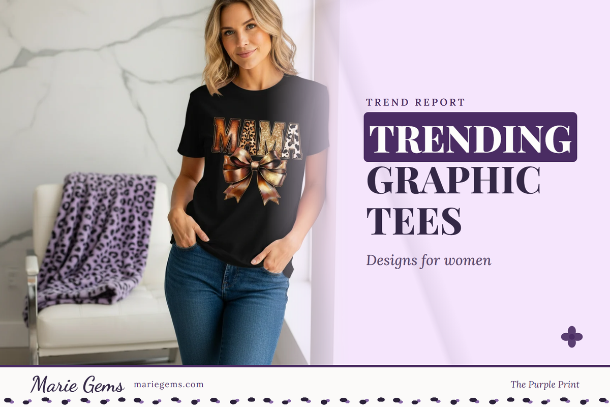 Western Mama Bow Unisex Graphic T-Shirt from Marie Gems, featured image for Trending Graphic Tees