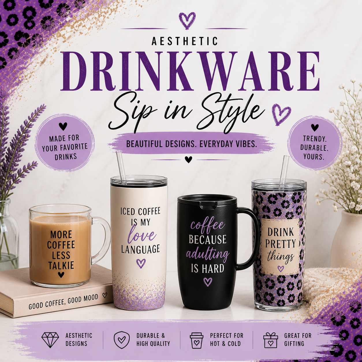 Aesthetic Drinkware