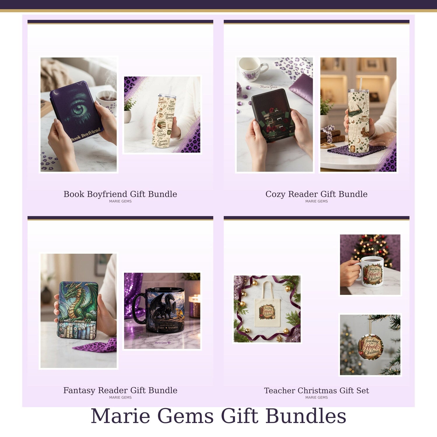 Marie Gems gift bundles for readers and teachers