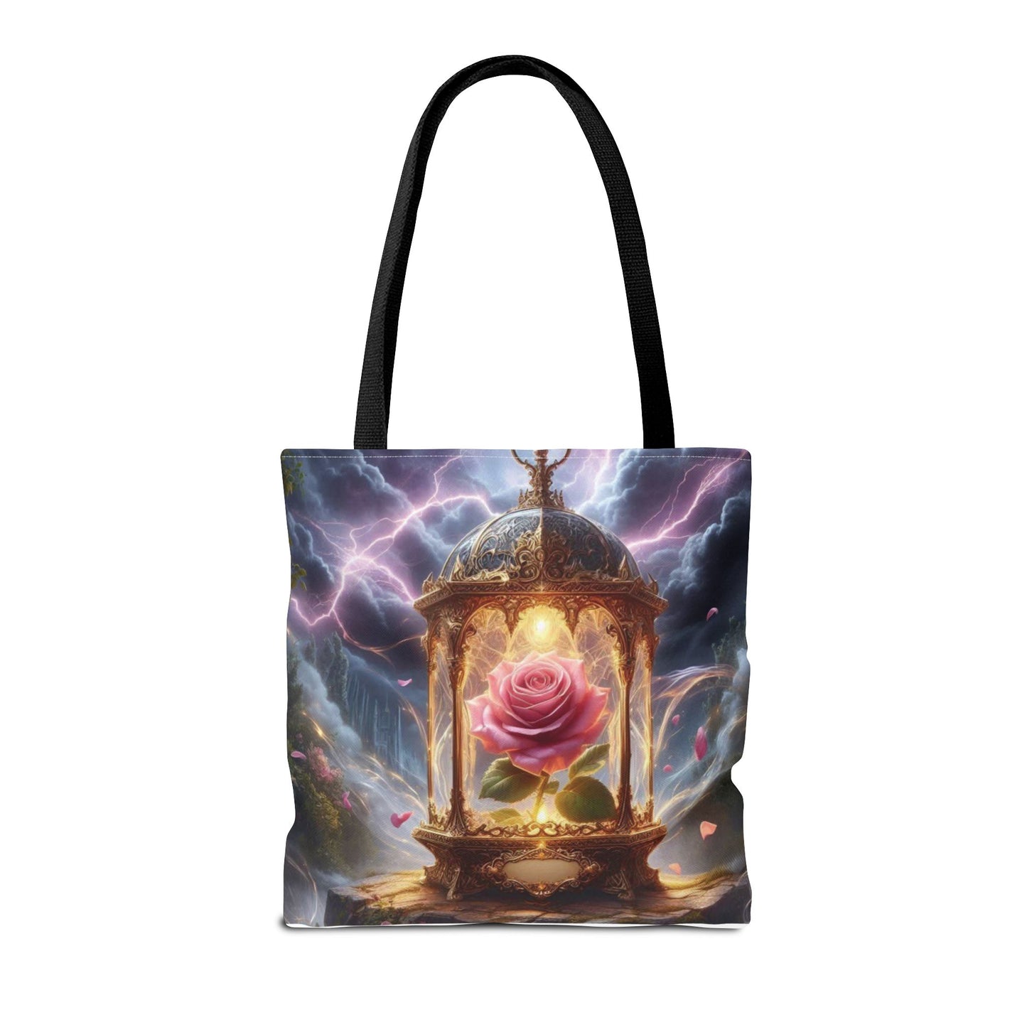 Enchanted Rose Tote Bag - Magical Fairy Tale Inspired Reusable Shopping Bag