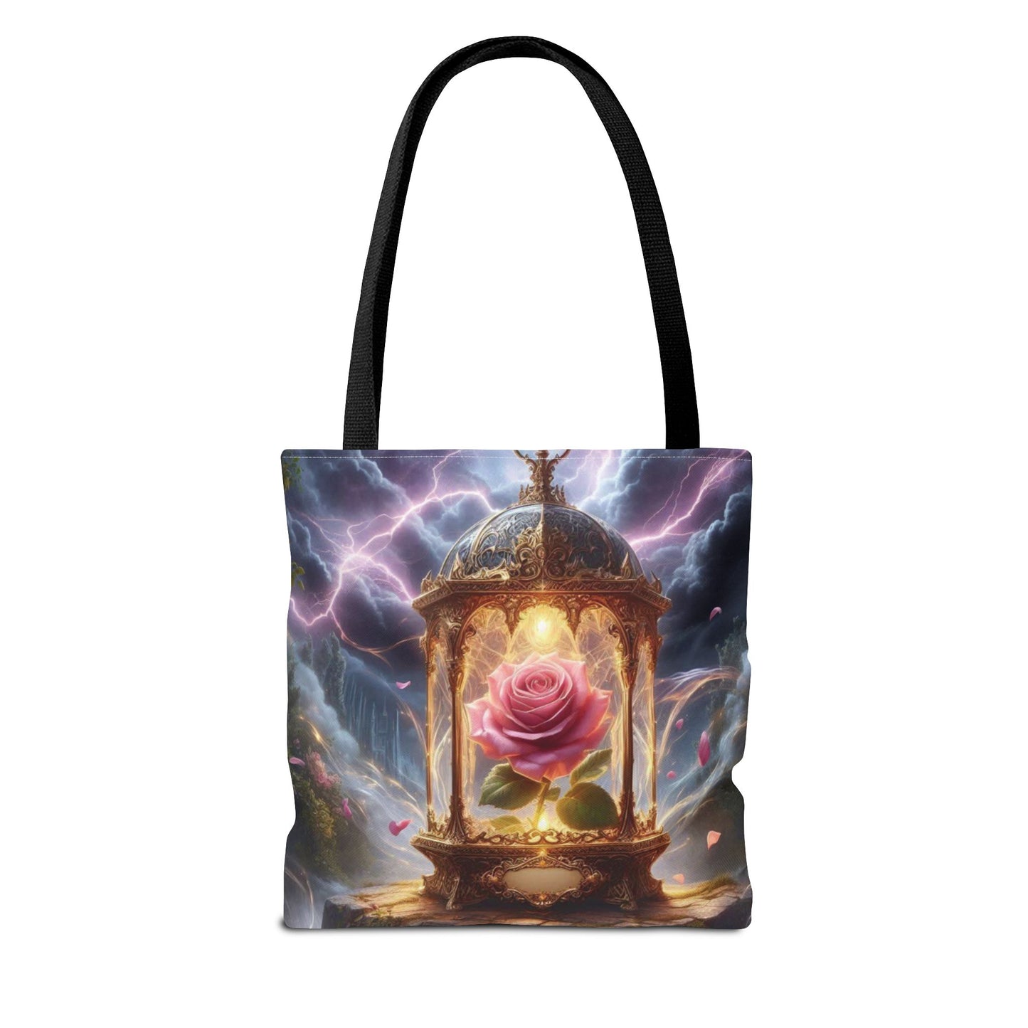 Enchanted Rose Tote Bag - Magical Fairy Tale Inspired Reusable Shopping Bag