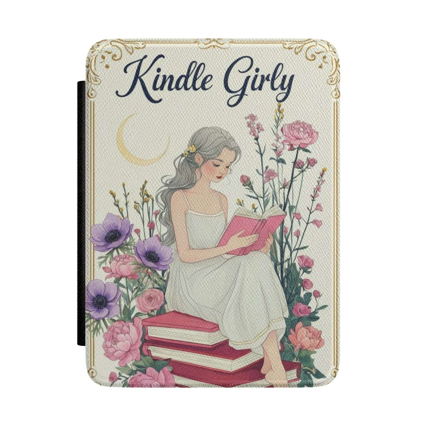 Girly Kindle Case — Cute Floral Protective Sleeve for eReader by Printify
