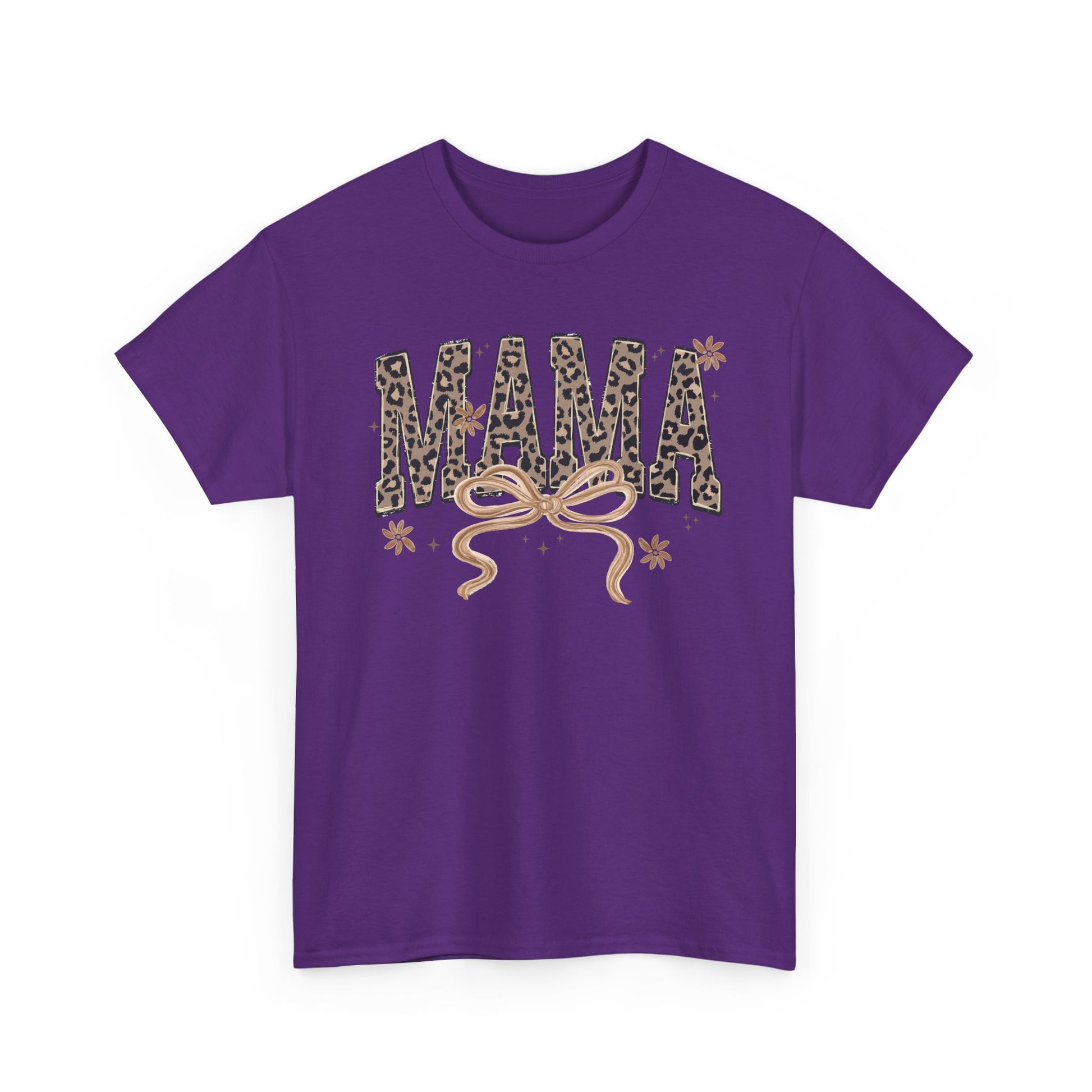 Mama Varsity T-Shirt | Leopard Mom Shirt | Trendy Mom Life Tee