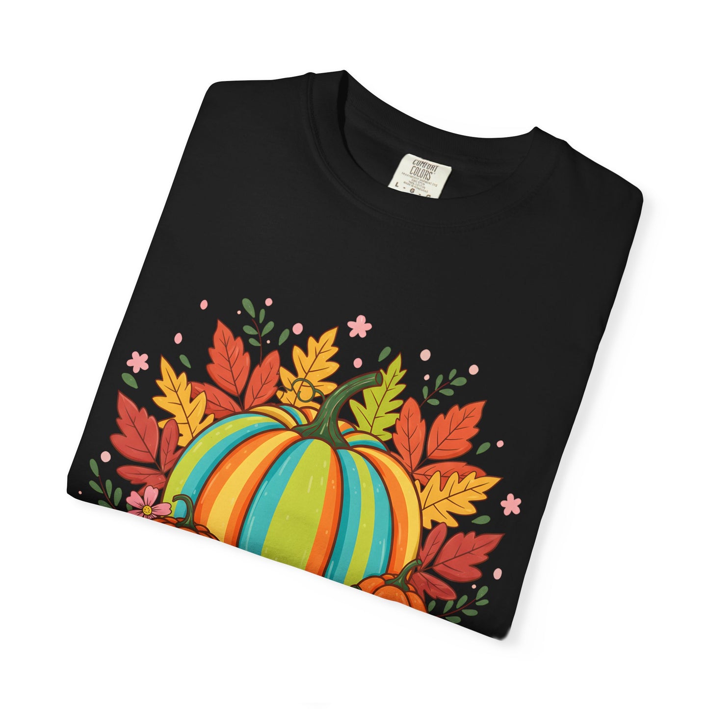 Vibrant Pumpkin Patch Comfort Colors T-shirt - Autumn Harvest Graphic Tee