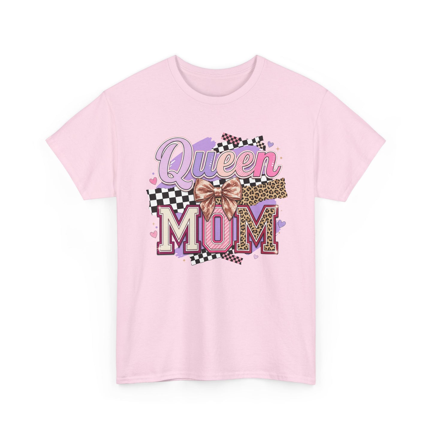 Queen Mom T-Shirt | Leopard Retro Mom Tee | Mother’s Day Gift Shirt