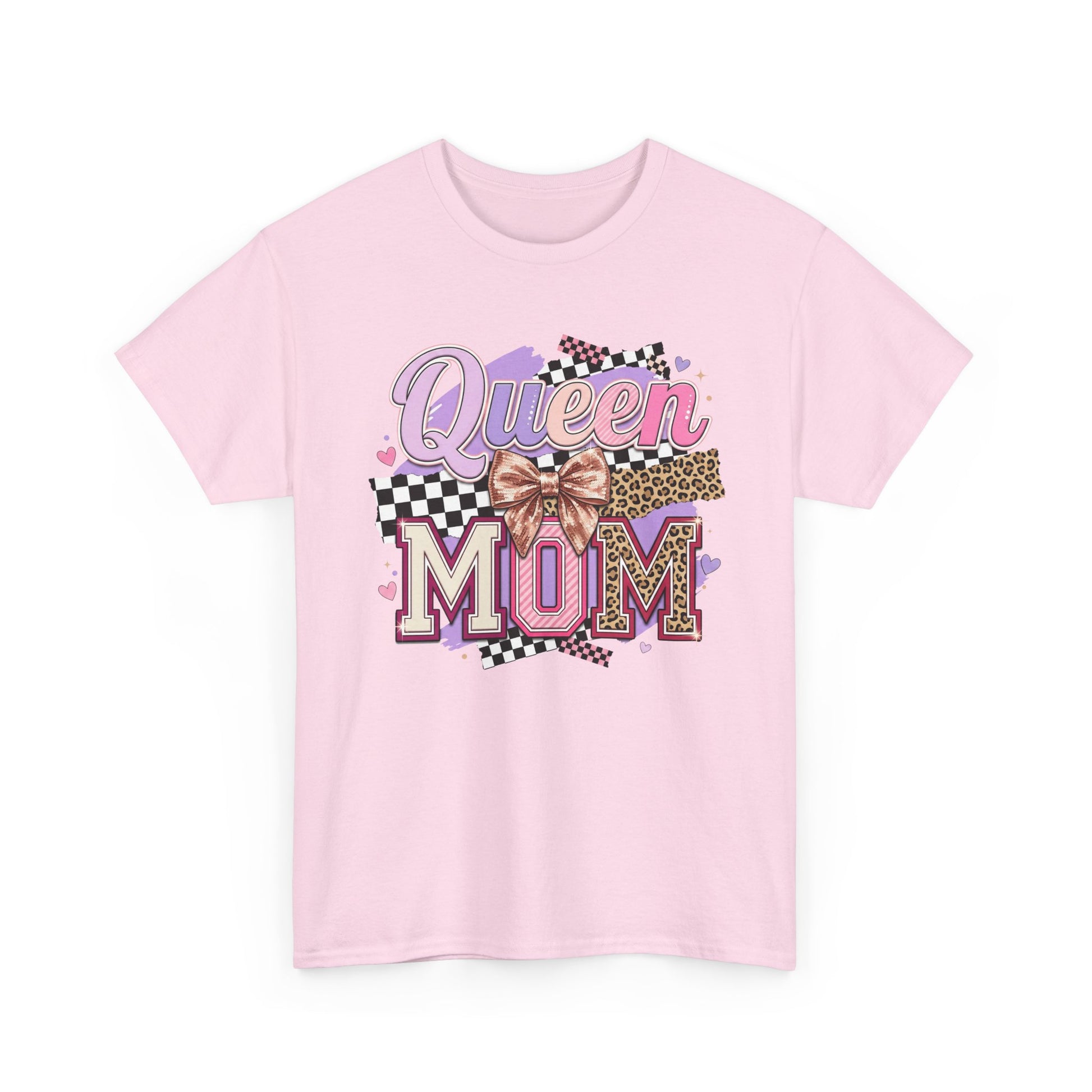 Queen Mom T-Shirt | Leopard Retro Mom Tee | Mother’s Day Gift Shirt