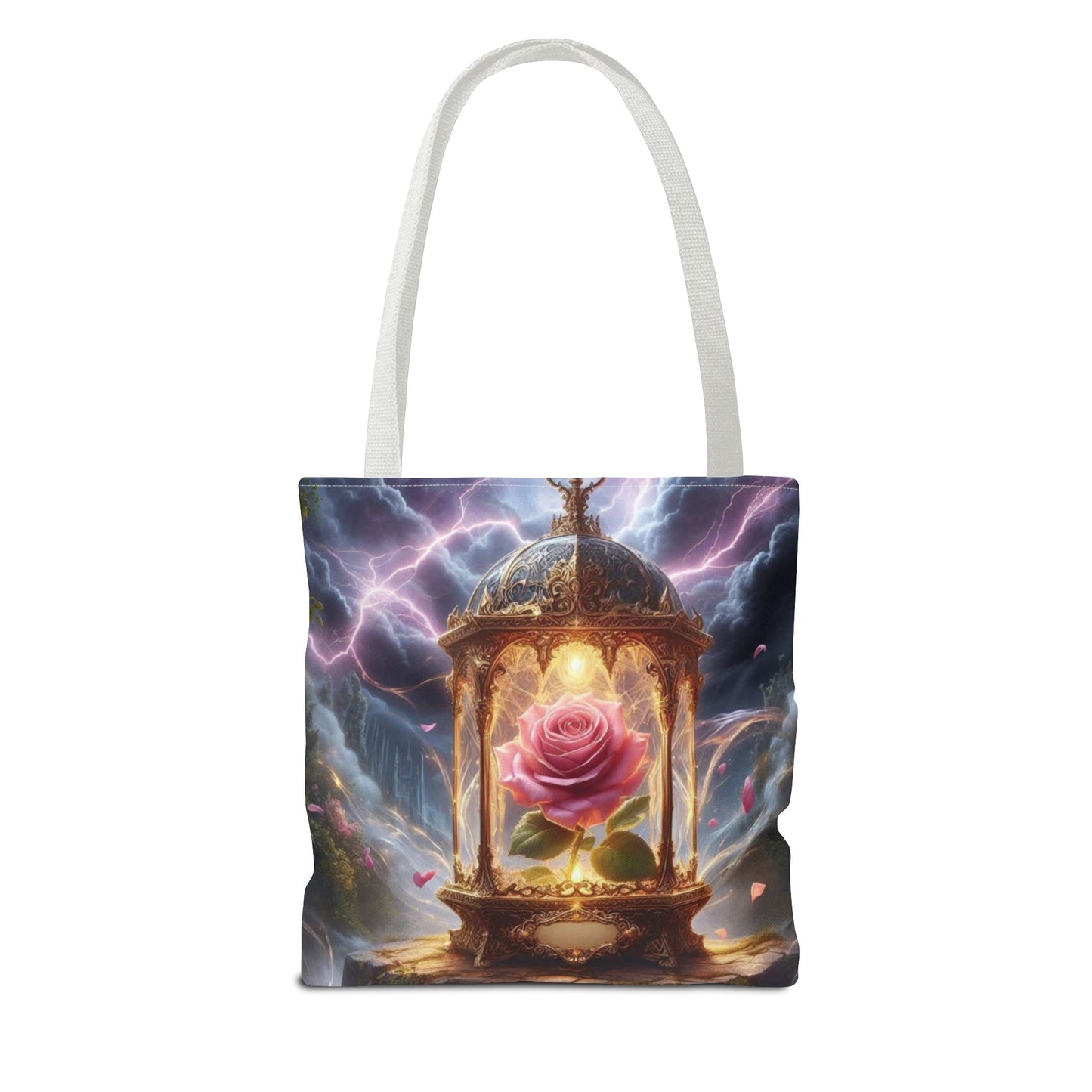 Enchanted Rose Tote Bag - Magical Fairy Tale Inspired Reusable Shopping Bag