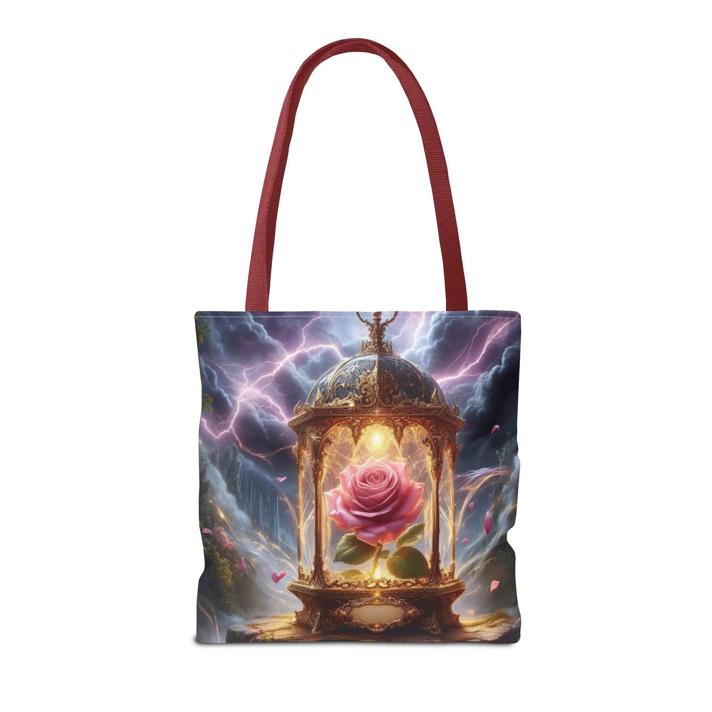 Enchanted Rose Tote Bag - Magical Fairy Tale Inspired Reusable Shopping Bag
