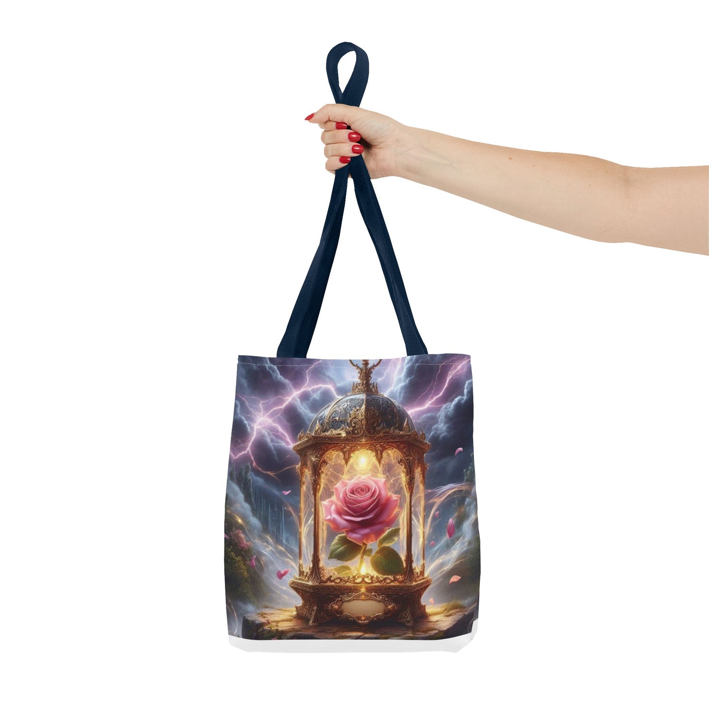 Enchanted Rose Tote Bag - Magical Fairy Tale Inspired Reusable Shopping Bag