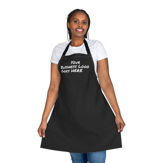 Customizable Black Apron for Chefs, Home Cooking, Barbecues, Gifts, Business Branding, Kitchen Accessories, Unique Design