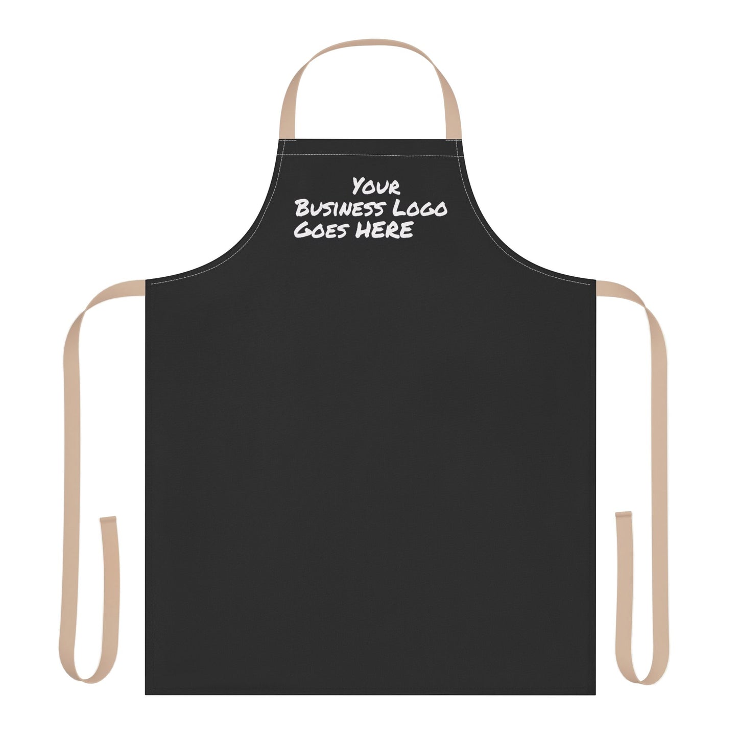 Customizable Black Apron for Chefs, Home Cooking, Barbecues, Gifts, Business Branding, Kitchen Accessories, Unique Design