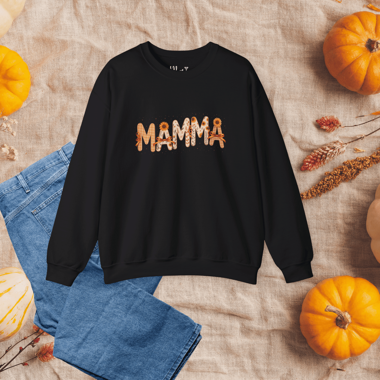 Fall Mamma Sweatshirt, Thanksgiving Mom Sweater, Fall Leopard Print Mamma Sweater, New Mom Fall Sweatshirt, Mama Pumpkin Season Jumper