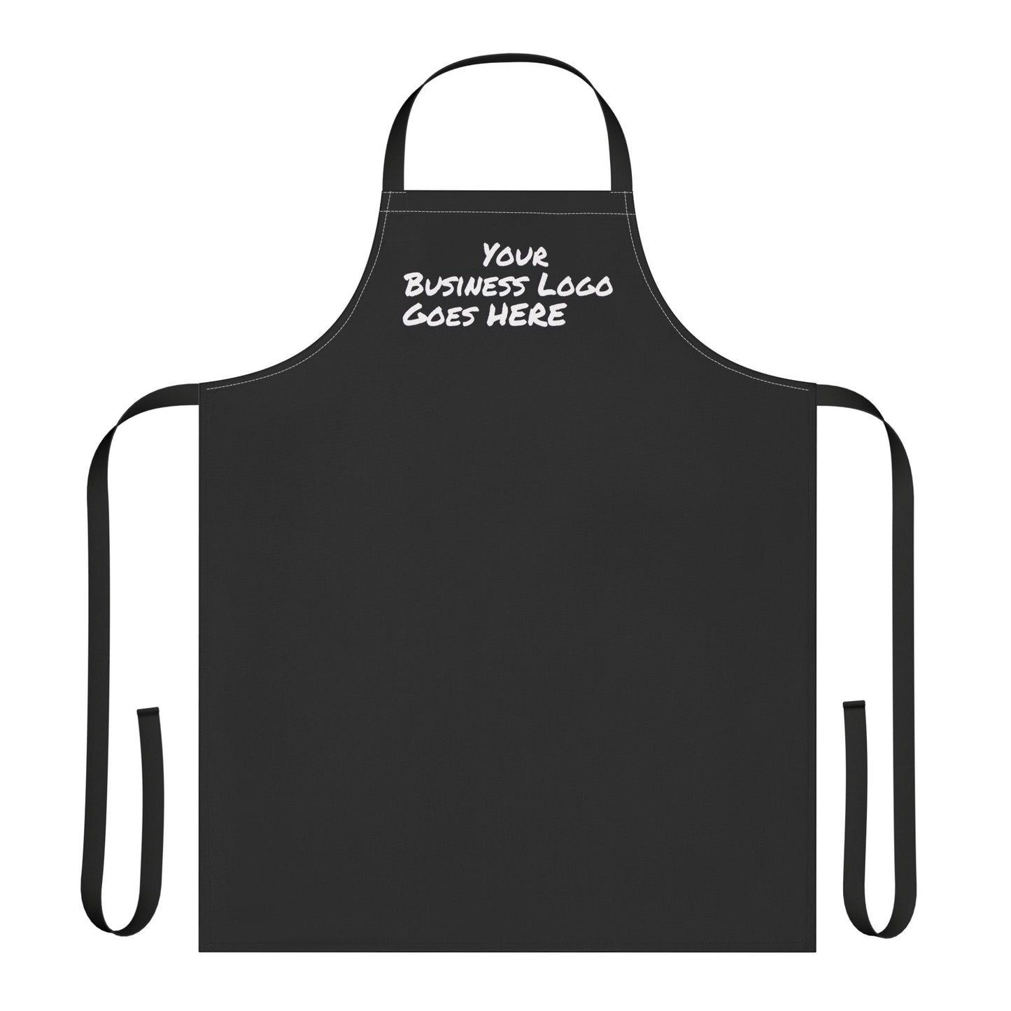 Customizable Black Apron for Chefs, Home Cooking, Barbecues, Gifts, Business Branding, Kitchen Accessories, Unique Design