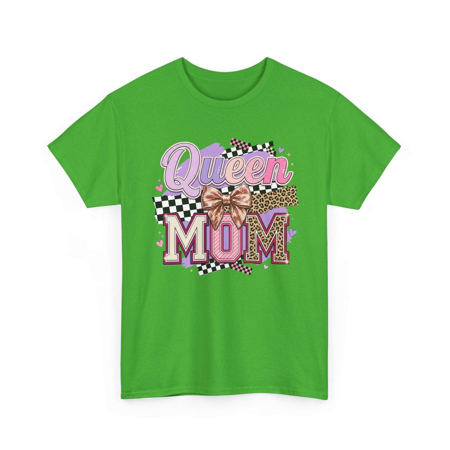 Queen Mom T-Shirt | Leopard Retro Mom Tee | Mother’s Day Gift Shirt